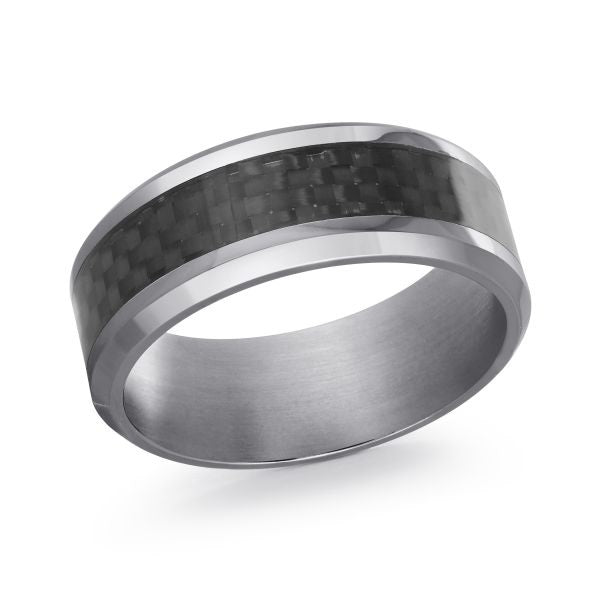 Wedding band on a white background.