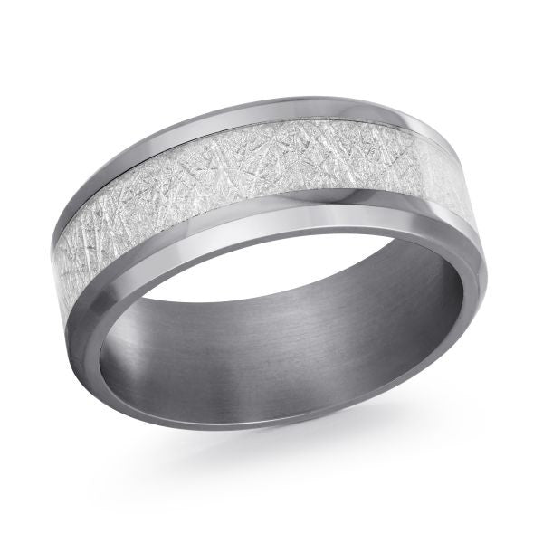 Wedding band on a white background.