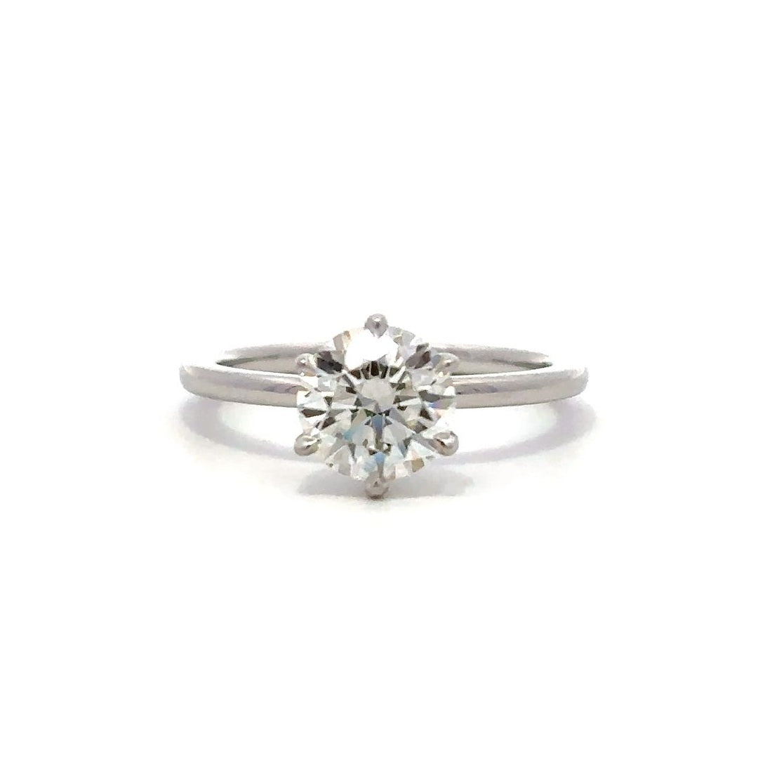Solitaire Ring (Round) - 14k Gold