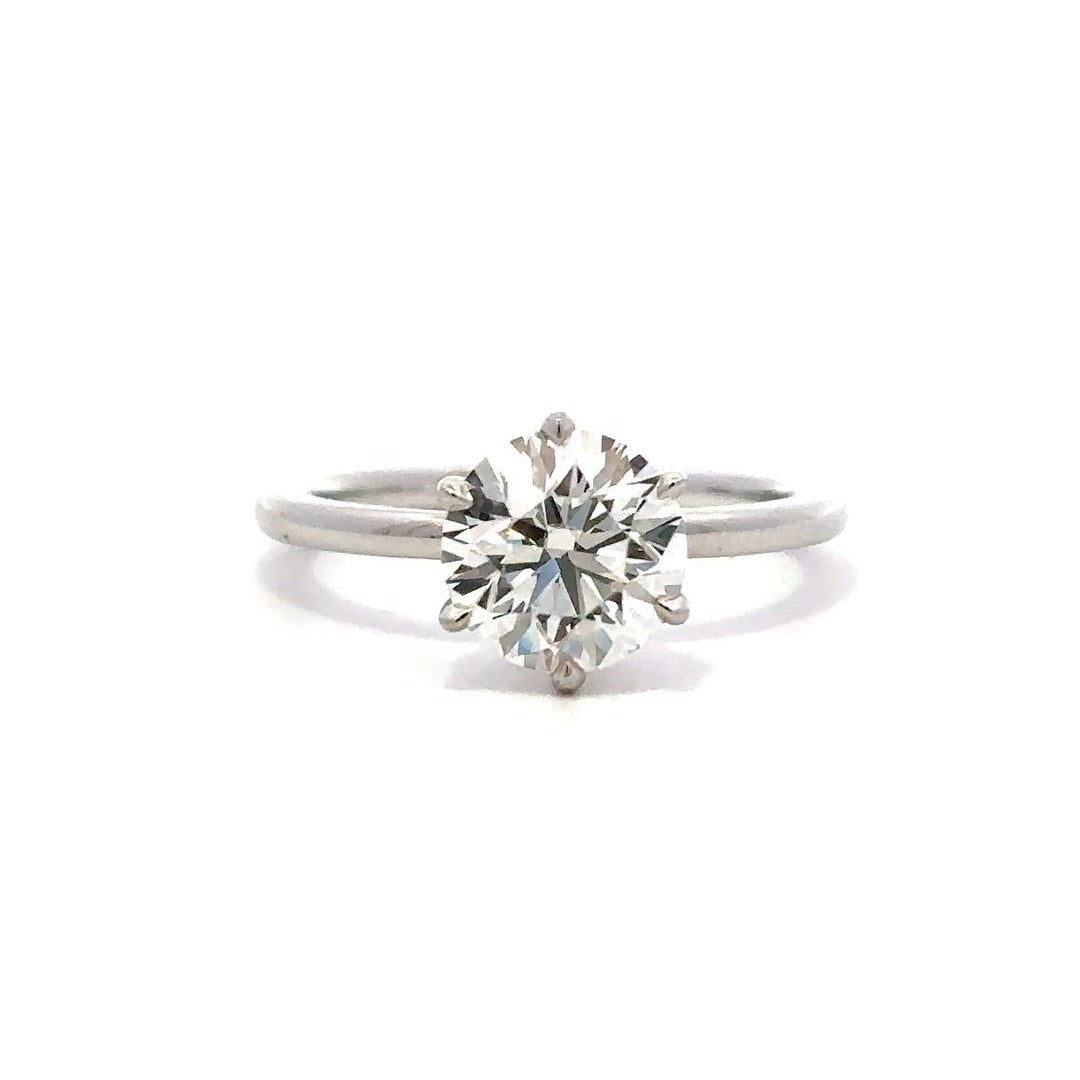 Solitaire Ring (Round) - 14k Gold