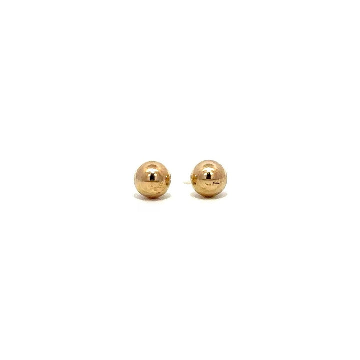 Ball Stud Earrings - 14k Yellow Gold