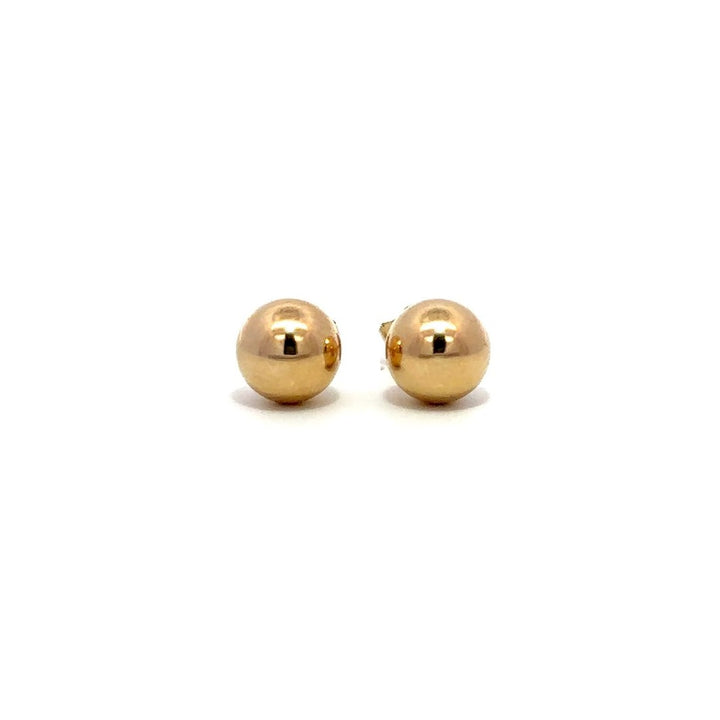 Ball Stud Earrings - 14k Yellow Gold