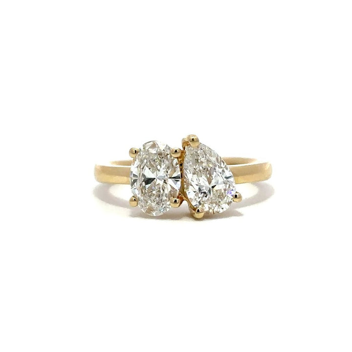 Toi Et Moi (Pear & Oval) - 14k Yellow Gold 1.00ct #12055