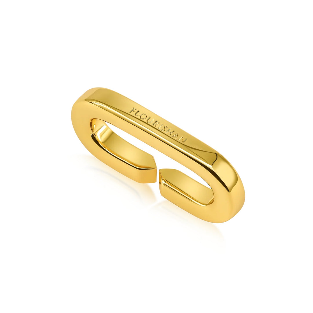 Flourishan Large Individual Loop - 14k Gold Vermeil