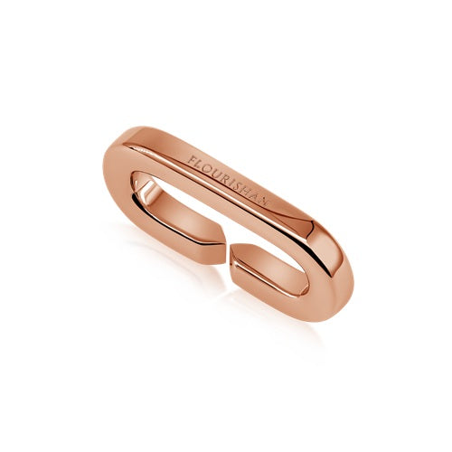 Flourishan Large Individual Loop - 14k Gold Vermeil