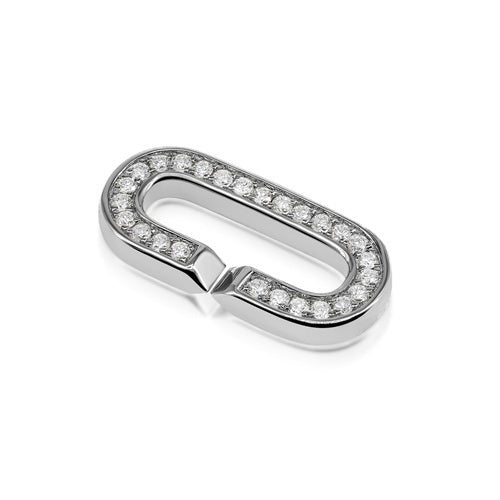 Flourishan Large Individual Pave Loop - 14k Gold Vermeil
