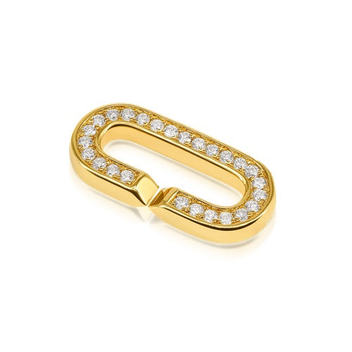Flourishan Large Individual Pave Loop - 14k Gold Vermeil
