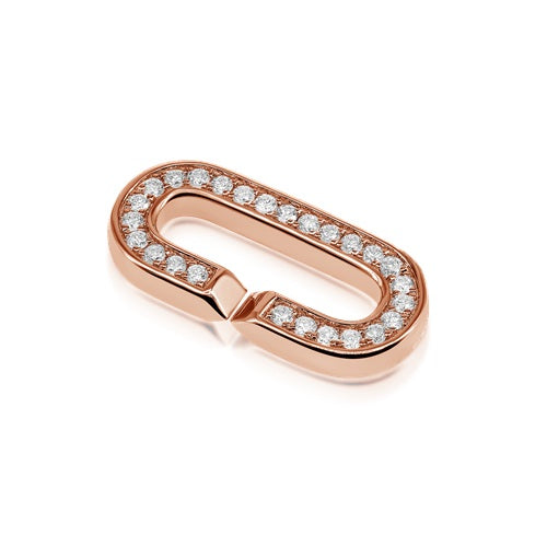 Flourishan Large Individual Pave Loop - 14k Gold Vermeil