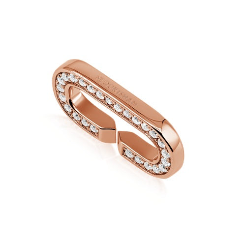 Flourishan Large Individual Pave Loop - 14k Gold Vermeil