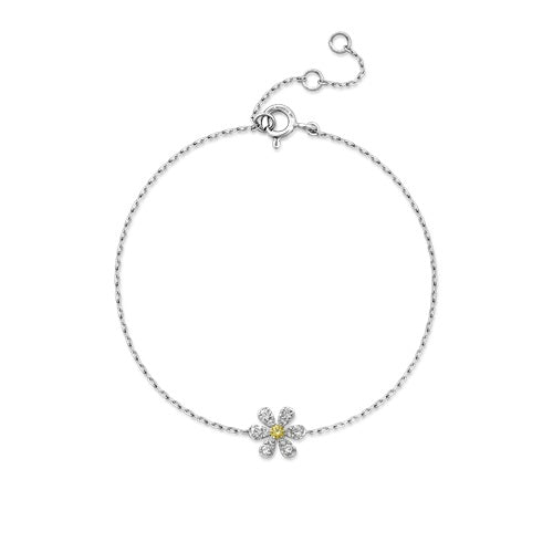 Flourishan "Sunflower" Bracelet - 14k White Gold Vermeil #12274