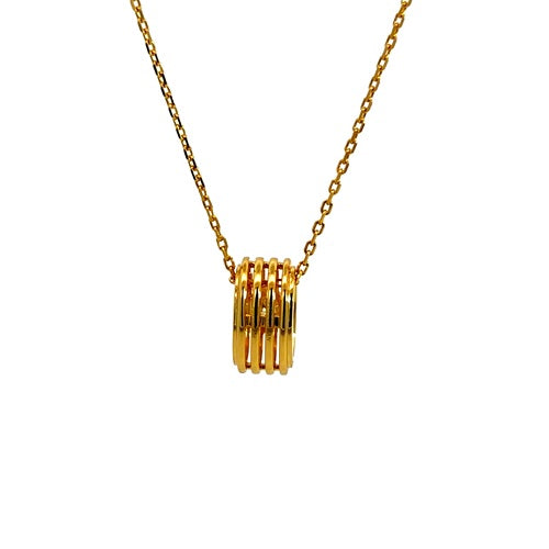 Flourishan "Heart World" Necklace - 14k Gold Vermeil