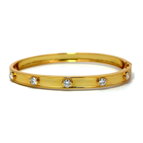 Flourishan Bangle - 14k Gold Vermeil