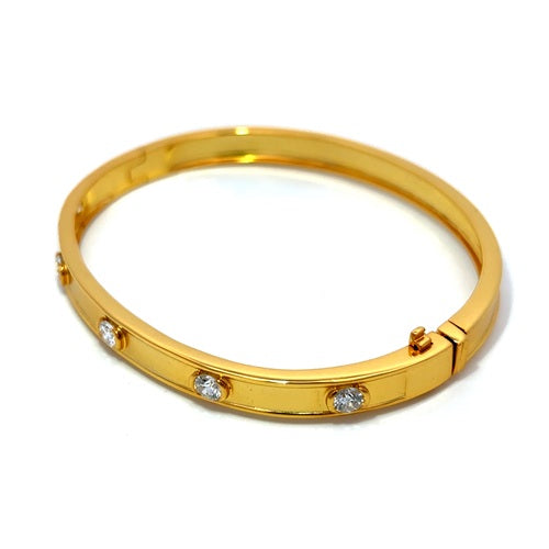 Flourishan Bangle - 14k Gold Vermeil