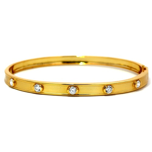 Flourishan Bangle - 14k Gold Vermeil
