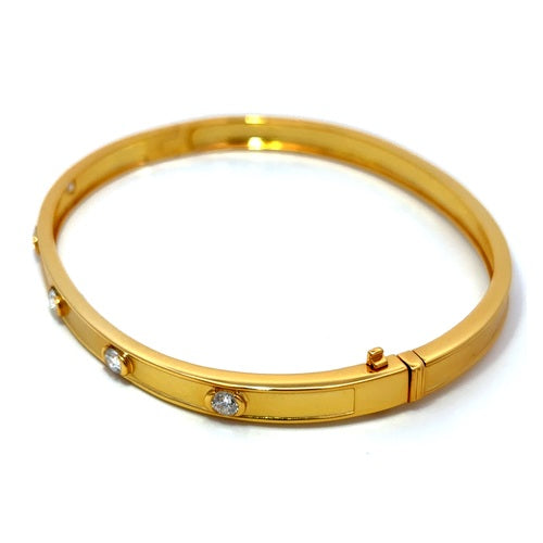 Flourishan Bangle - 14k Gold Vermeil