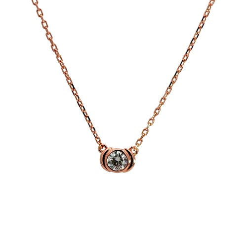 Flourishan "Glimmering Guardian" Bezel Necklace - 14k Gold Vermeil
