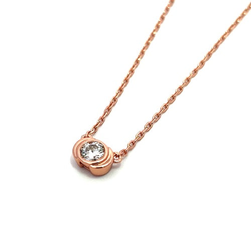 Flourishan "Glimmering Guardian" Bezel Necklace - 14k Gold Vermeil