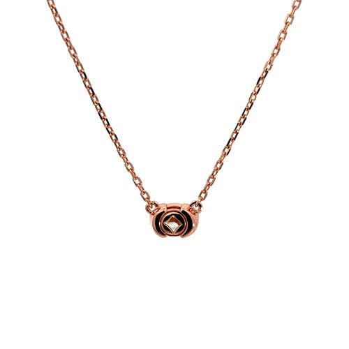 Flourishan "Glimmering Guardian" Bezel Necklace - 14k Gold Vermeil