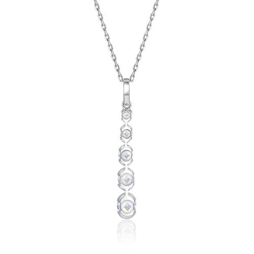 Flourishan "Eternal Guardian" Half Bezel Necklace - 14k Gold Vermeil #12306