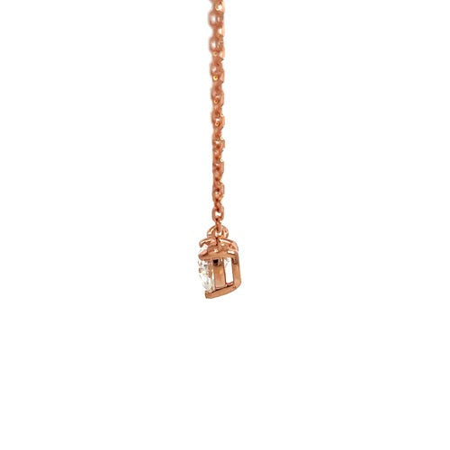 Flourishan "Heart of Love" Necklace - 14k Rose Gold Vermeil #12324