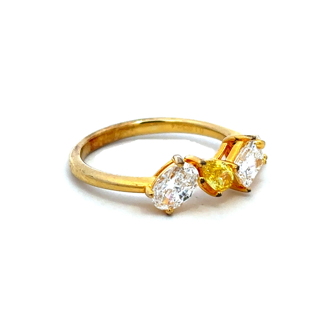 Flourishan Multi-Shaped Cluster Ring - 14k Yellow Gold Vermeil #12325