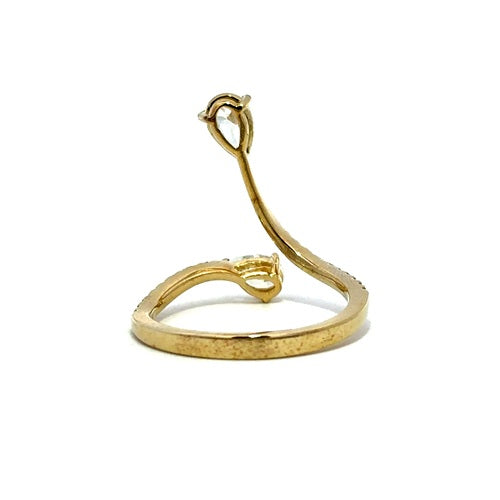 Flourishan "Blossoming Tulip" Open Ring - 14k Yellow Gold Vermeil #12330