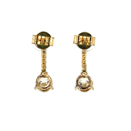 Flourishan "Radiant Finale" Drop Earrings - 14k Yellow Gold Vermeil #12334