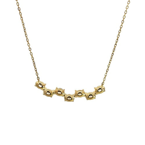 Flourishan "My Life's Symphony" Bar Necklace - 14k Yellow Gold Vermeil #12336