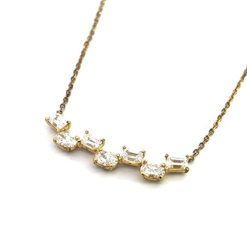 Flourishan "My Life's Symphony" Bar Necklace - 14k Yellow Gold Vermeil #12337