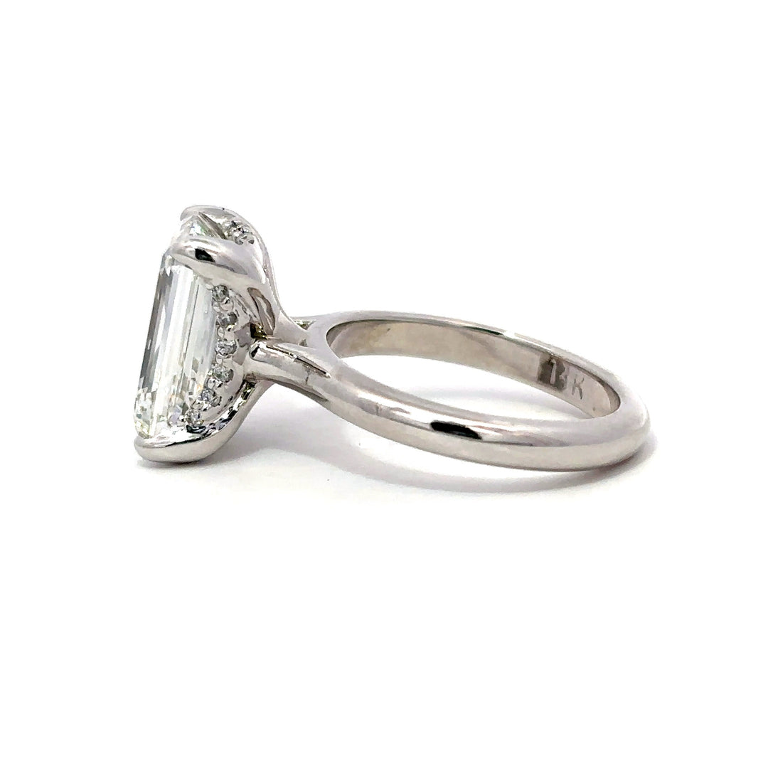 Statement Collection (Emerald) - 14k White Gold 5.48ct #12793