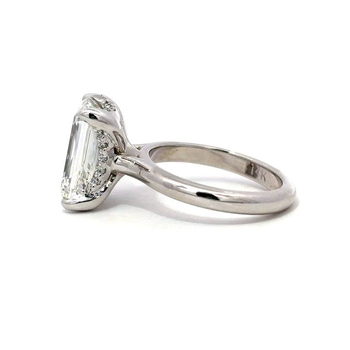 Statement Collection (Emerald) - 14k White Gold 5.48ct #12793
