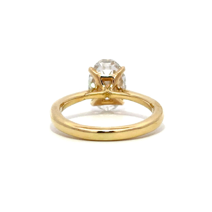 Solitaire Ring (Oval) - 14k Yellow Gold 2.02ct #12803