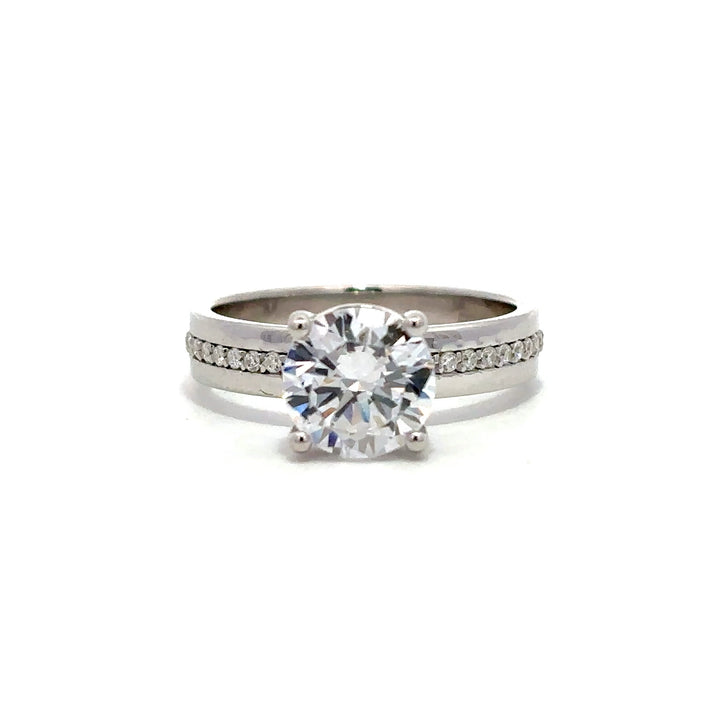 Pave Ring - Wide Band Setting #12868