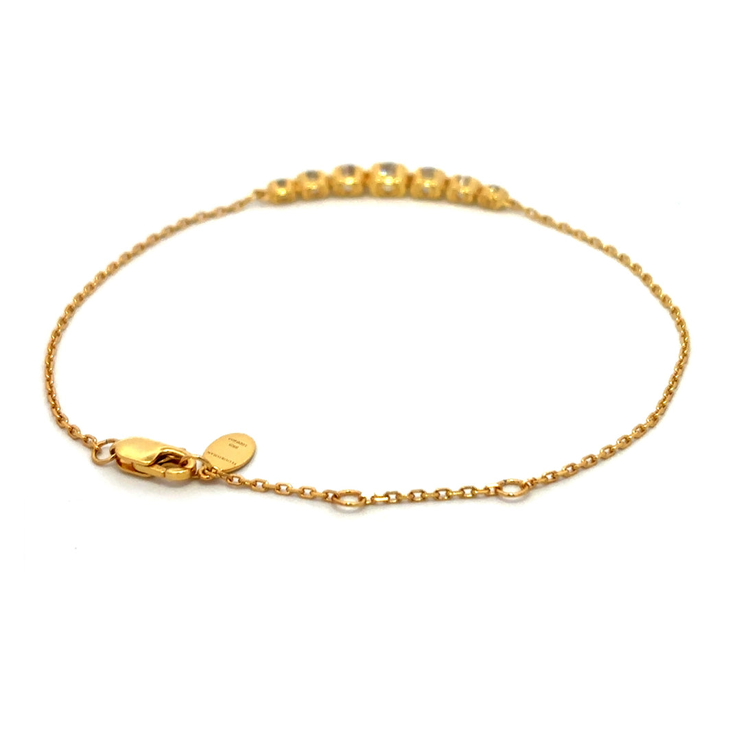 Flourishan "Guardian Heart" Half Bezel Bracelet - 14k Yellow Gold Vermeil #12872