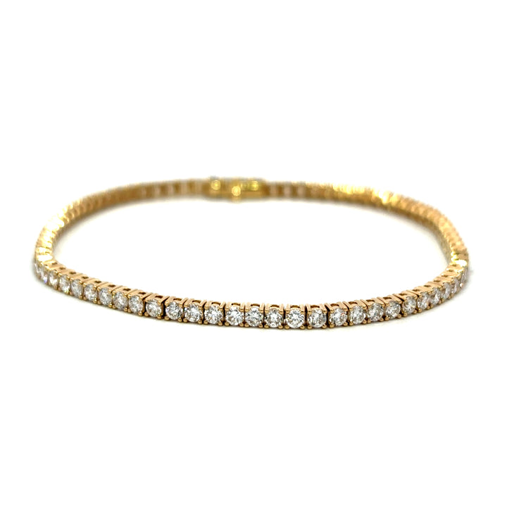 Tennis Bracelet - 14k Yellow Gold 3.00ct #12955