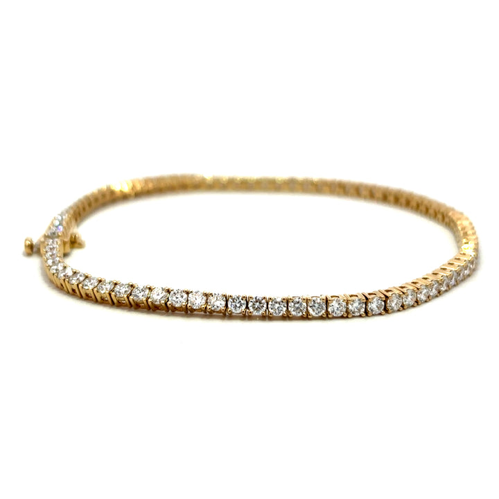 Tennis Bracelet - 14k Yellow Gold 3.00ct #12955