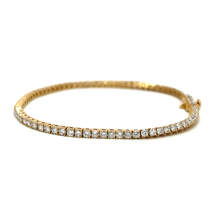 Tennis Bracelet - 14k Yellow Gold 3.00ct #12955