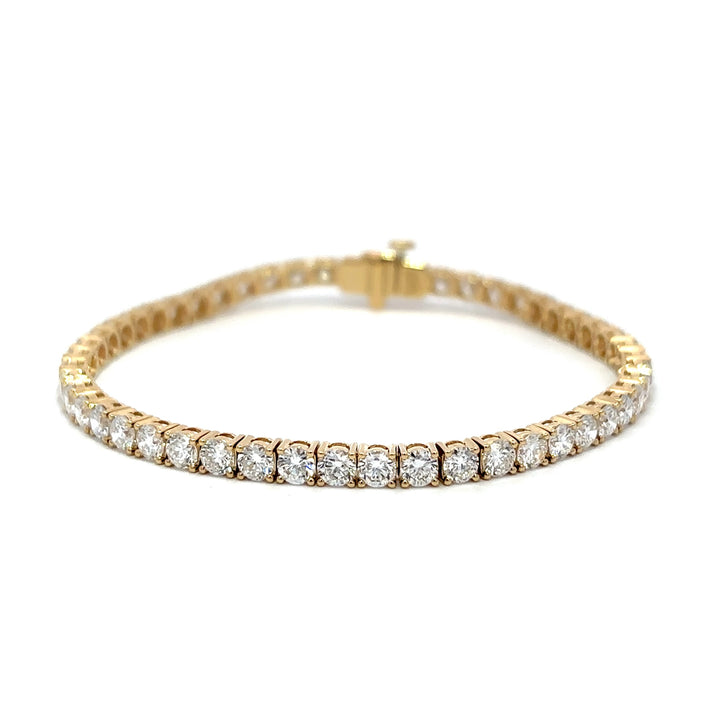 Tennis Bracelet - 14k Yellow Gold 7.00ct #12956