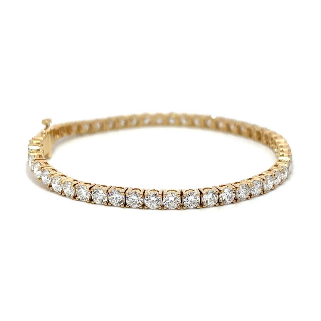 Tennis Bracelet - 14k Yellow Gold 7.00ct #12956