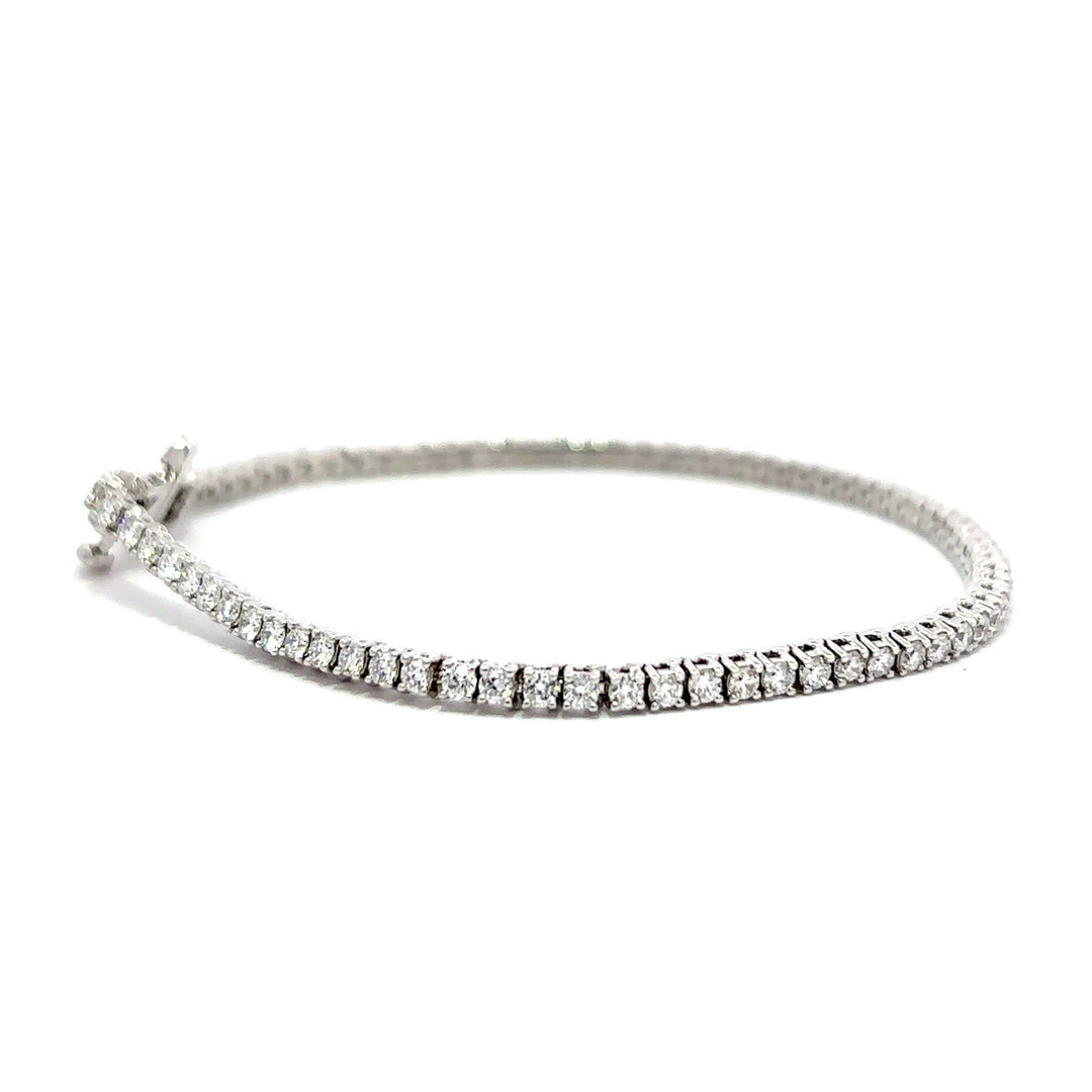 Tennis Bracelet - 14k White Gold 2.00ct #12962