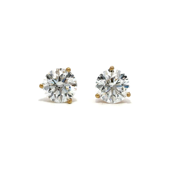 Solitaire Earrings (Martini-Set) - 14k Gold