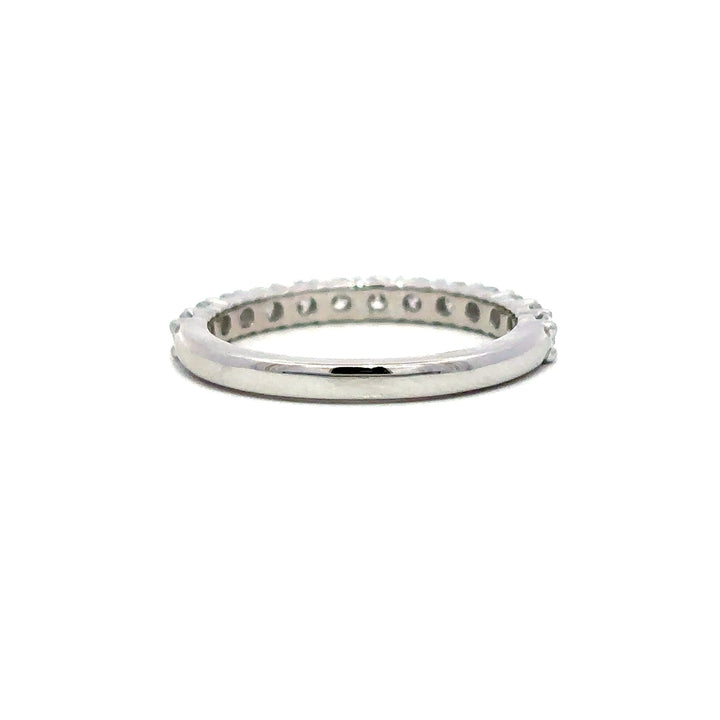 French Pave Ring - 14k White Gold 0.75ct #12984
