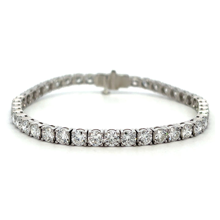 Tennis Bracelet - 14k White Gold 10.00ct #13006
