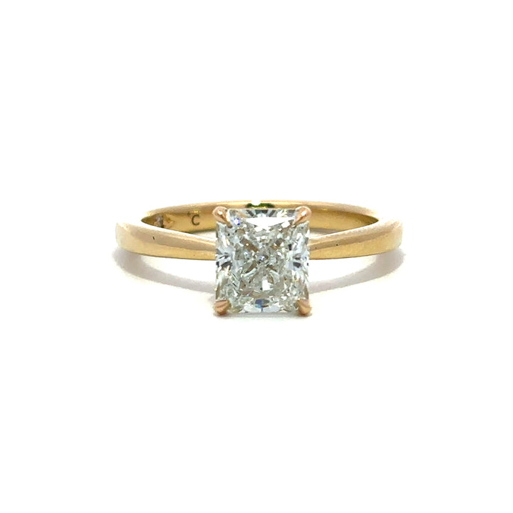 Solitaire Ring (Radiant) - 14k Yellow Gold 1.57ct #13114