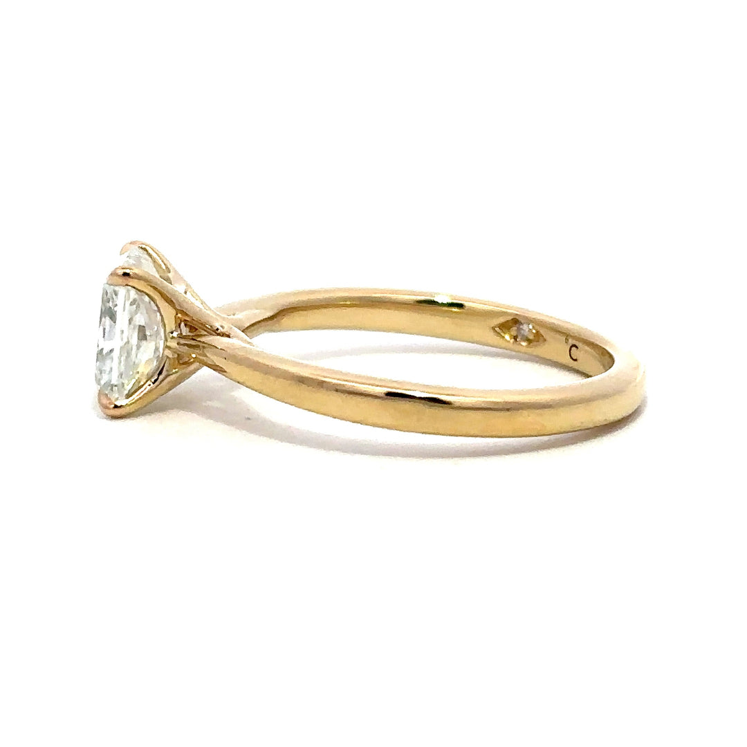 Solitaire Ring (Radiant) - 14k Yellow Gold 1.57ct #13114