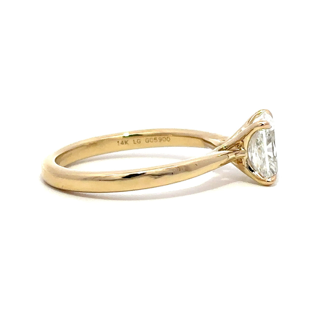 Solitaire Ring (Radiant) - 14k Yellow Gold 1.57ct #13114