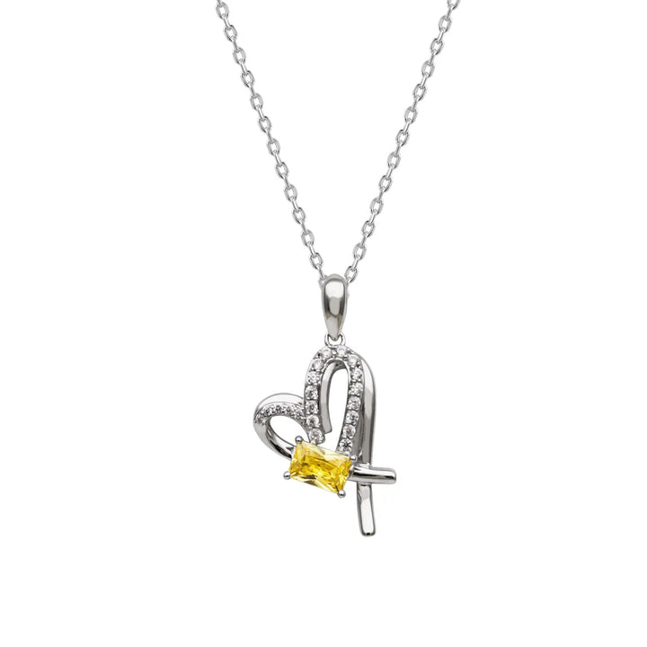 Flourishan "Colour Bloom" Necklace - 14k White Gold Vermeil #13126