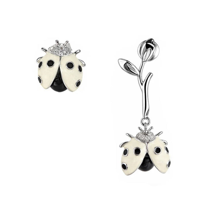 Flourishan "Whispering Garden" Earrings - 14k White Gold Vermeil #13136