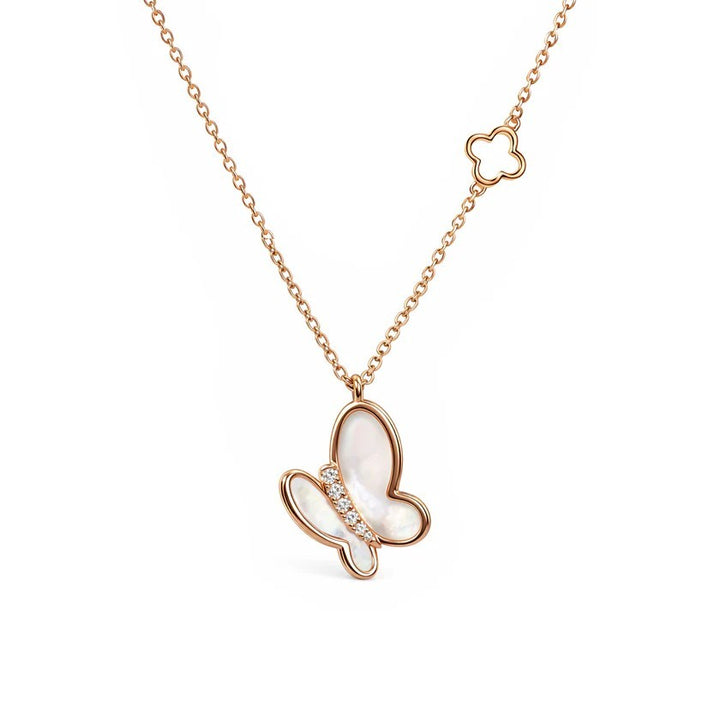 Flourishan "Whispering Garden" Necklace - 14k Rose Gold Vermeil #13138