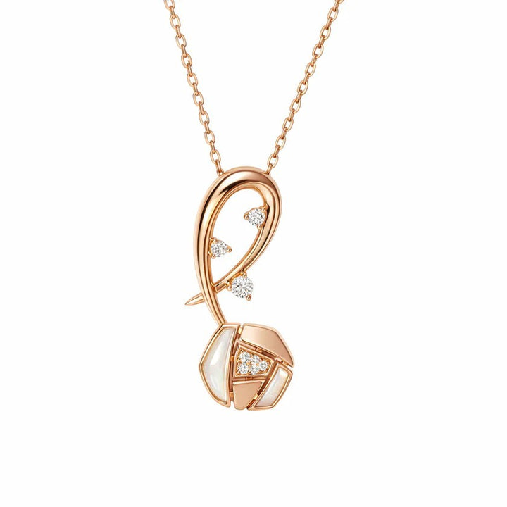 Flourishan "Whispering Garden" Necklace - 14k Rose Gold Vermeil #13140
